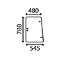 SIDE GLASS LH & RH FIXED         , Same, Silver - Silver 80