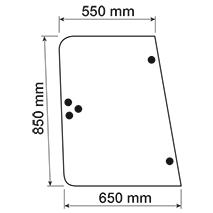 SIDE GLASS , Renault / Claas, 100 - 106-54, Body parts, cab accessories, seats, Glazing industry, Glass, 7700054047, , SIDE GLASS , 28/4047-90, 7700054047, , 6.50 kg