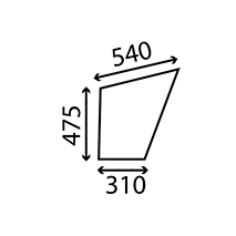 SIDE GLASS , Case-IH, Body parts, cab accessories, seats, Glazing industry, Glass, 520418, , SIDE GLASS , 40/4047-98, 520418, , 0.00 kg