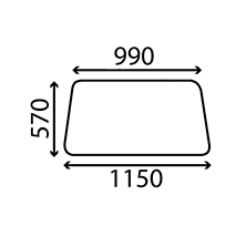 UPPER SIDE GLASS DOOR, Massey Ferguson, Virsbūves daļas, kabīne, sēdekļi, Stiklojums, Stikls, 1699449M1, 1699449M2, 1877796M1, , UPPER SIDE GLASS DOOR, 30/4048-1, 1699449M1, 1699449M2, 1877796M1, , 10.00 kg