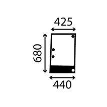 SIDE WINDOW RH, Massey Ferguson, Virsbūves daļas, kabīne, sēdekļi, Stiklojums, Stikls, 34915500, , SIDE WINDOW RH, 41/4048-54, 34915500, , 0.00 kg