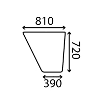 SIDE GLASS RIGHT , Massey Ferguson, Body parts, cab accessories, seats, Glazing industry, Glass, 1627756M1, , SIDE GLASS RIGHT , 30/4054-3, 1627756M1, , 6.90 kg