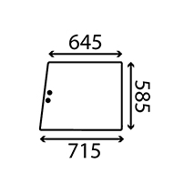 SIDE GLASS LEFT & RIGHT , Massey Ferguson, Body parts, cab accessories, seats, Glazing industry, Glass, 1634975M1, 3380133M1, , SIDE GLASS LEFT & RIGHT , 30/4056-1, 1634975M1, 3380133M1, , 6.27 kg