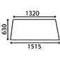 SIDE GLASS LEFT         , Massey Ferguson, 2600 - 2680