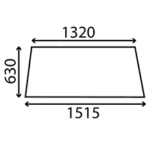 SIDE GLASS LEFT, Massey Ferguson, Virsbūves daļas, kabīne, sēdekļi, Stiklojums, Stikls, 3040425M1, , SIDE GLASS LEFT, 30/4058-1, 3040425M1, , 14.00 kg