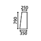 SIDE REAR GLASS         , Zetor, UR I - 6745 (6701)