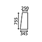 CAB GLASS         , Zetor, UR I - 6011 (6001)