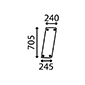 REAR CORNER WINDOW LH & RH         , Deutz, DX4 - DX4.61