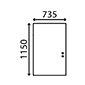 REAR GLASS         , JCB, CX - 3CX project 8