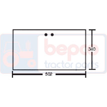 REAR GLASS , JCB, Body parts, cab accessories, seats, Glazing industry, Glass, 82730223, , REAR GLASS , 45/4071-19T, 82730223, , 0.00 kg