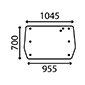 REAR GLASS         , Valmet, 65 - 865S