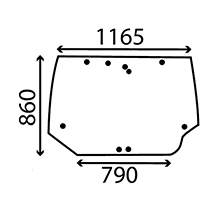 CAB GLASS - UPPER REAR , Case-IH, Body parts, cab accessories, seats, Glazing industry, Glass, 284947A1, 284947A2, , CAB GLASS - UPPER REAR , 25/4071-30, 284947A1, 284947A2, , 17.00 kg