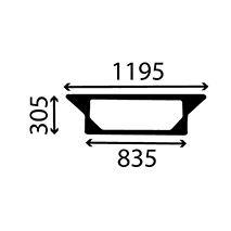 CAB GLASS LOWER REAR , Case-IH, CS - CS86, Body parts, cab accessories, seats, Glazing industry, Glass, 134671086, , CAB GLASS LOWER REAR , 25/4071-36T, 134671086, , 3.00 kg