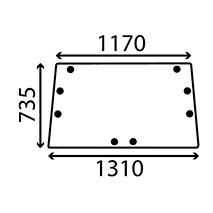 REAR GLASS , Case-IH, Body parts, cab accessories, seats, Glazing industry, Glass, 3221542R1, , REAR GLASS , 25/4071-42, 3221542R1, , 16.00 kg