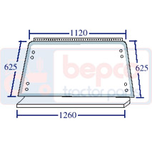 REAR GLASS , Ford, Body parts, cab accessories, seats, Glazing industry, Glass, 83917938, D8NN94422A12BA, , REAR GLASS , 24/4071-6, 83917938, D8NN94422A12BA, , 10.94 kg