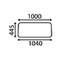 UPPER REAR GLASS , Ford, 00 - 5100, Body parts, cab accessories, seats, Glazing industry, Glass