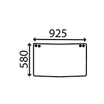 UPPER REAR WINDOW , Case-IH, Body parts, cab accessories, seats, Glazing industry, Glass, E49810, , UPPER REAR WINDOW , 25/4072-120, E49810, , 6.70 kg