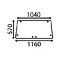 UPPER REAR GLASS         , Ford, 10 - 3610