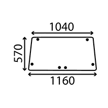 UPPER REAR GLASS , Ford, Body parts, cab accessories, seats, Glazing industry, Glass, 83932022, E2NN9442006AA, , UPPER REAR GLASS , 24/4072-15, 83932022, E2NN9442006AA, , 11.20 kg