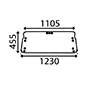 UPPER REAR GLASS         , Ford, 10 - 6410