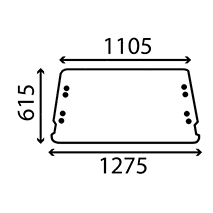 REAR GLASS , Ford, Body parts, cab accessories, seats, Glazing industry, Glass, 83909853, D6NN9442006H, , REAR GLASS , 24/4072-17, 83909853, D6NN9442006H, , 8.92 kg