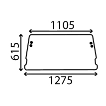 REAR GLASS , Ford, Body parts, cab accessories, seats, Glazing industry, Glass, 83917955, D8NN9442006FB, , REAR GLASS , 24/4072-18, 83917955, D8NN9442006FB, , 9.32 kg