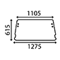 REAR GLASS         , Ford, 10 - 3910