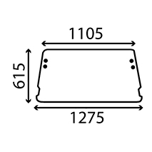 REAR GLASS , Ford, Body parts, cab accessories, seats, Glazing industry, Glass, 83917956, D8NN9442006EB, , REAR GLASS , 24/4072-18T, 83917956, D8NN9442006EB, , 10.00 kg