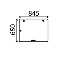 CAB GLASS UPPER REAR , Case-IH, 55 - 1255XL, Body parts, cab accessories, seats, Glazing industry, Glass, 126317A2, , CAB GLASS UPPER REAR , 25/4072-24, 126317A2, , 8.69 kg