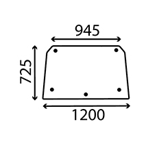 CAB GLASS UPPER REAR , Case-IH, Body parts, cab accessories, seats, Glazing industry, Glass, 3225464R1, 3226351R3, , CAB GLASS UPPER REAR , 25/4072-25, 3225464R1, 3226351R3, , 12.20 kg