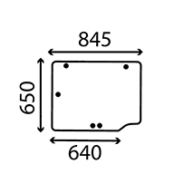 CAB GLASS UPPER REAR , Case-IH, 95 - 795XL, Body parts, cab accessories, seats, Glazing industry, Glass, 126317A2, , CAB GLASS UPPER REAR , 25/4072-33, 126317A2, , 7.91 kg