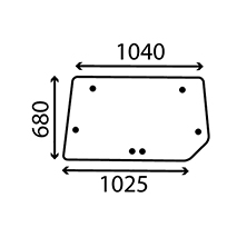 CAB GLASS UPPER REAR , Case-IH, Body parts, cab accessories, seats, Glazing industry, Glass, 144794A1, , CAB GLASS UPPER REAR , 25/4072-36, 144794A1, , 11.15 kg