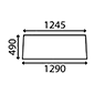 UPPER REAR GLASS         , Zetor, UR I - 6945 (6901)