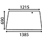 UPPER REAR GLASS         , Fendt, Farmer 300 - 305LS