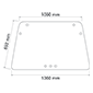 UPPER REAR GLASS         , Deutz, DX - DX92