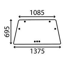 GLASS , Deutz, Body parts, cab accessories, seats, Glazing industry, Glass, 04346798, , GLASS , 21/4072-53, 04346798, , 11.00 kg