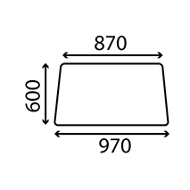 UPPER REAR GLASS , Massey Ferguson, Body parts, cab accessories, seats, Glazing industry, Glass, 1699450M1, 1699450M2, , UPPER REAR GLASS , 30/4072-6, 1699450M1, 1699450M2, , 9.00 kg