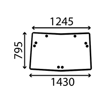 GLASS UPPER , John Deere, Body parts, cab accessories, seats, Glazing industry, Glass, R110990, RE51363, , GLASS UPPER , 26/4072-61, R110990, RE51363, , 18.00 kg