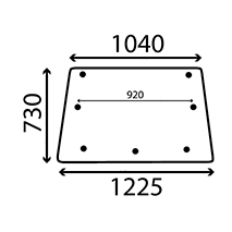 UPPER REAR GLASS, Massey Ferguson, Virsbūves daļas, kabīne, sēdekļi, Stiklojums, Stikls, 3301909M2, 3303023M1, 3303023M2, , UPPER REAR GLASS, 30/4072-7, 3301909M2, 3303023M1, 3303023M2, , 0.00 kg