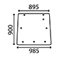 UPPER REAR GLASS         , Massey Ferguson, 3600 - 3670