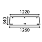 LOWER REAR GLASS         , Renault / Claas, 100 - 120-14