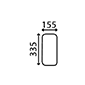 BOTTOM REAR GLASS SIDE         , Renault / Claas, 100 - 145-54