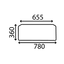 LOWER REAR GLASS , Fiat, Body parts, cab accessories, seats, Glazing industry, Glass, 5153550, , LOWER REAR GLASS , 23/4073-84, 5153550, , 3.57 kg