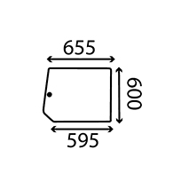 GLASS LOWER REAR 2PC LH , Case-IH, Body parts, cab accessories, seats, Glazing industry, Glass, 340602A1, , GLASS LOWER REAR 2PC LH , 25/4073-94T, 340602A1, , 13.00 kg