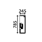 REAR GLASS FIXED         , JCB, 526 - 526SLE (AK)