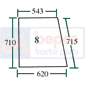 UPPER REAR GLASS FIXED         , Deutz, 06 - 6806