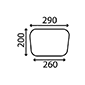 LOWER REAR GLASS         , Massey Ferguson, 200 (Brasil - South Africa) - 290