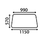 UPPER SIDE GLASS DOOR LH & RH , Massey Ferguson, 500 - 565, Body parts, cab accessories, seats, Glazing industry, Glass