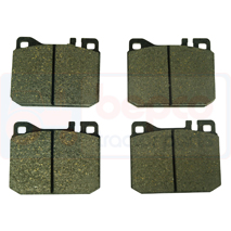 DISC PAD SET , Deutz, DX - DX120, Brakes, Dry pad brake, Nose-piece, 04322290, 04322291, 04377943, , DISC PAD SET , 21/412-1, 04322290, 04322291, 04377943, , 1.23 kg