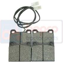 BRAKE PADS , Renault / Claas, 90 - 90-34TX, Brakes, Dry pad brake, Nose-piece, 6005003981, 7701202440, , BRAKE PADS , 28/412-16, 6005003981, 7701202440, , 0.96 kg